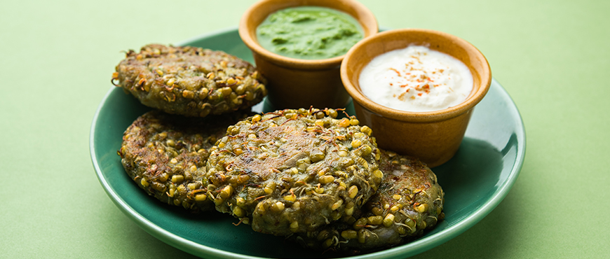 Oats Moong Dal Tikki